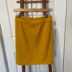 Mustard  pencil skirt
